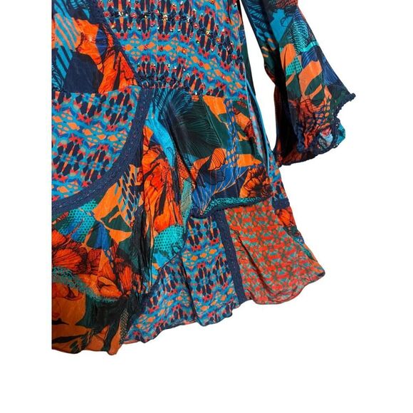 Bhanuni by Jyoti CELESTINE EMBROIDERED BLOUSE Sz. S - Picture 8 of 9